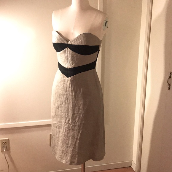 KIT WILLOW Dresses & Skirts - Kit WILLOW strapless occasion dress silver 6 silk